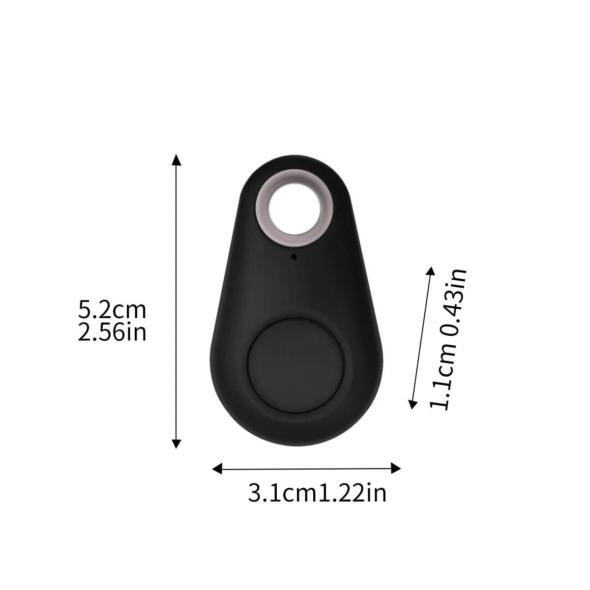 Bluetooth Smart Tracker Tag With Keychain Hole 3