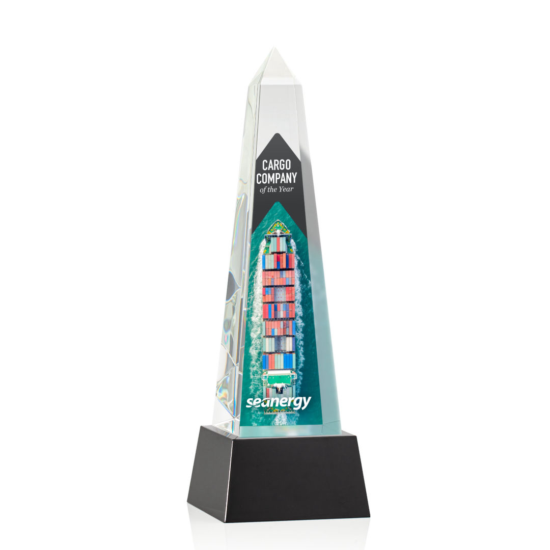 Master Obelisk VividPrint™ Award on Base - Black 5