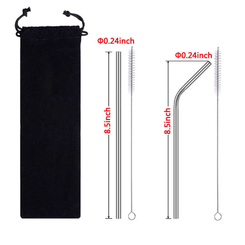 Re-usable Stainless Steel Drinking Straw 1