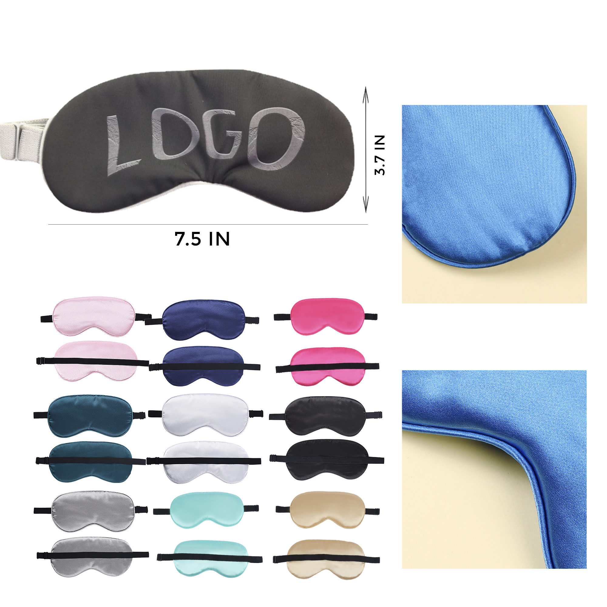MOQ 100 PCS Comfortable Soft Sleep Eye Mask 1