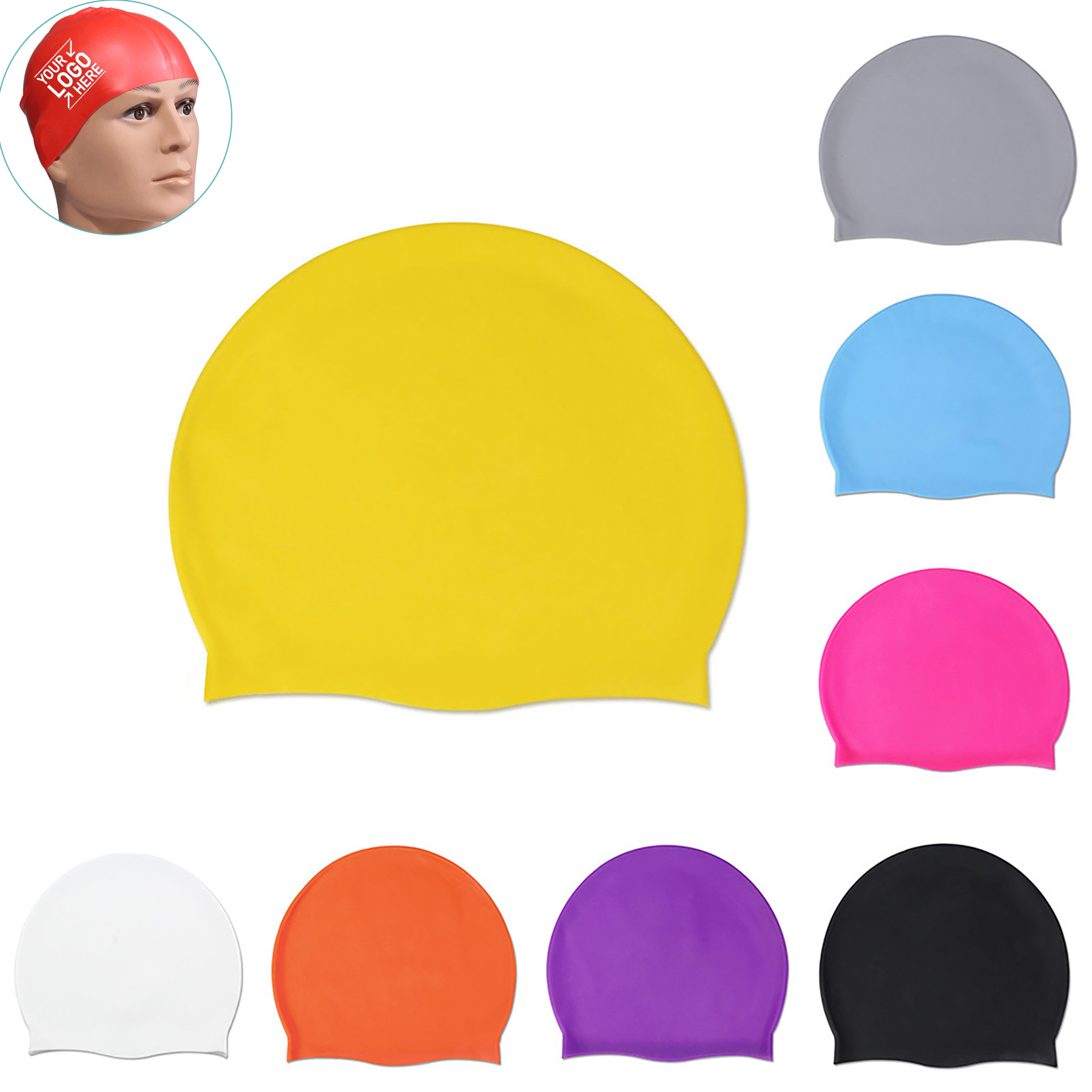 Silicone Adult Swim Head Cap 1