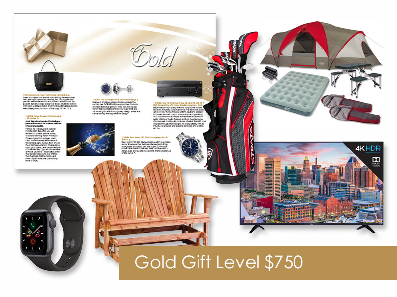 $750 Gift of Choice (Gold Level) Gift Booklet