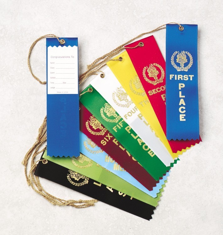 Third Place Ribbon 1 5/8" x 5 1/2" 2