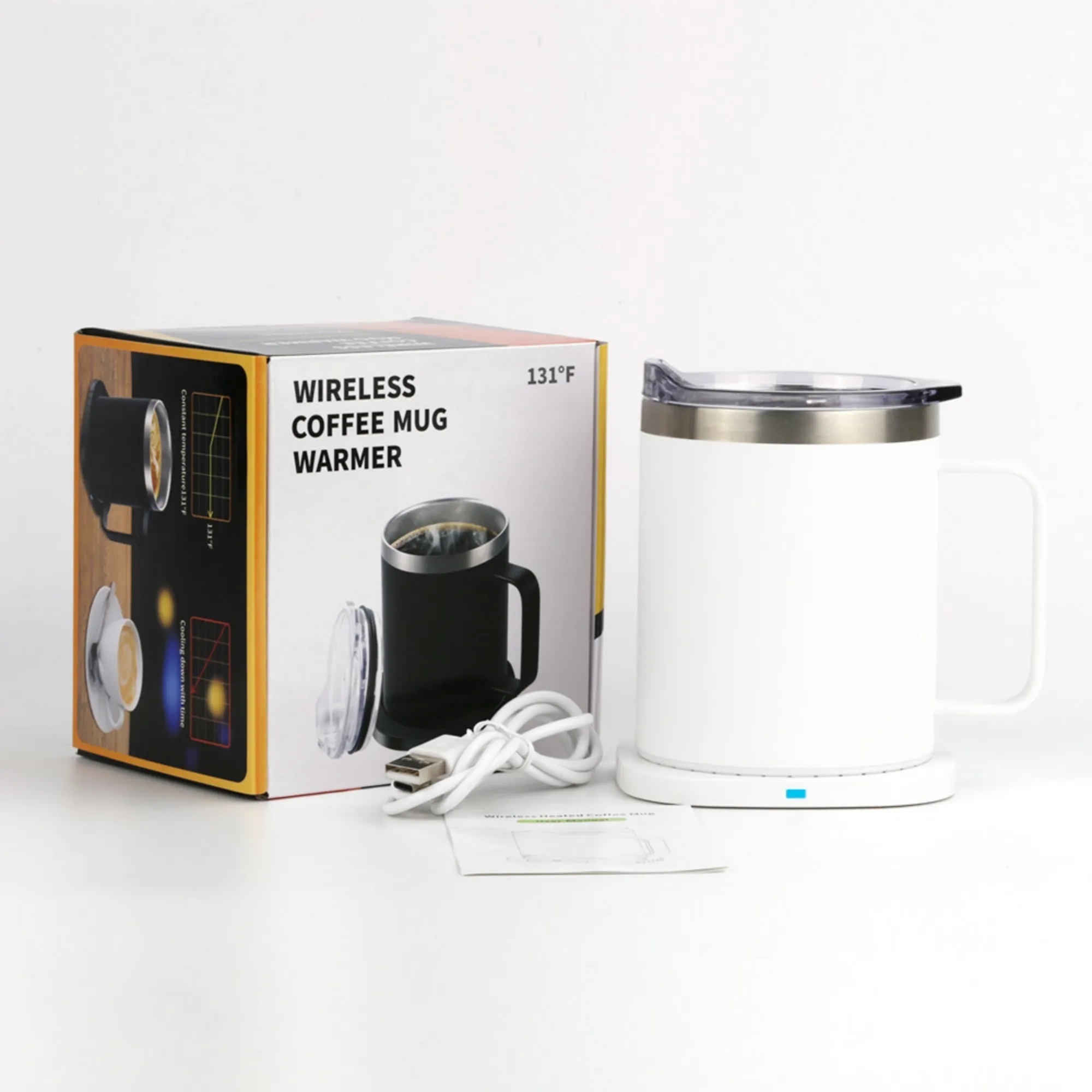 11oz Smart Self Heating Coffee Mug with 15W Wireless Charger 8