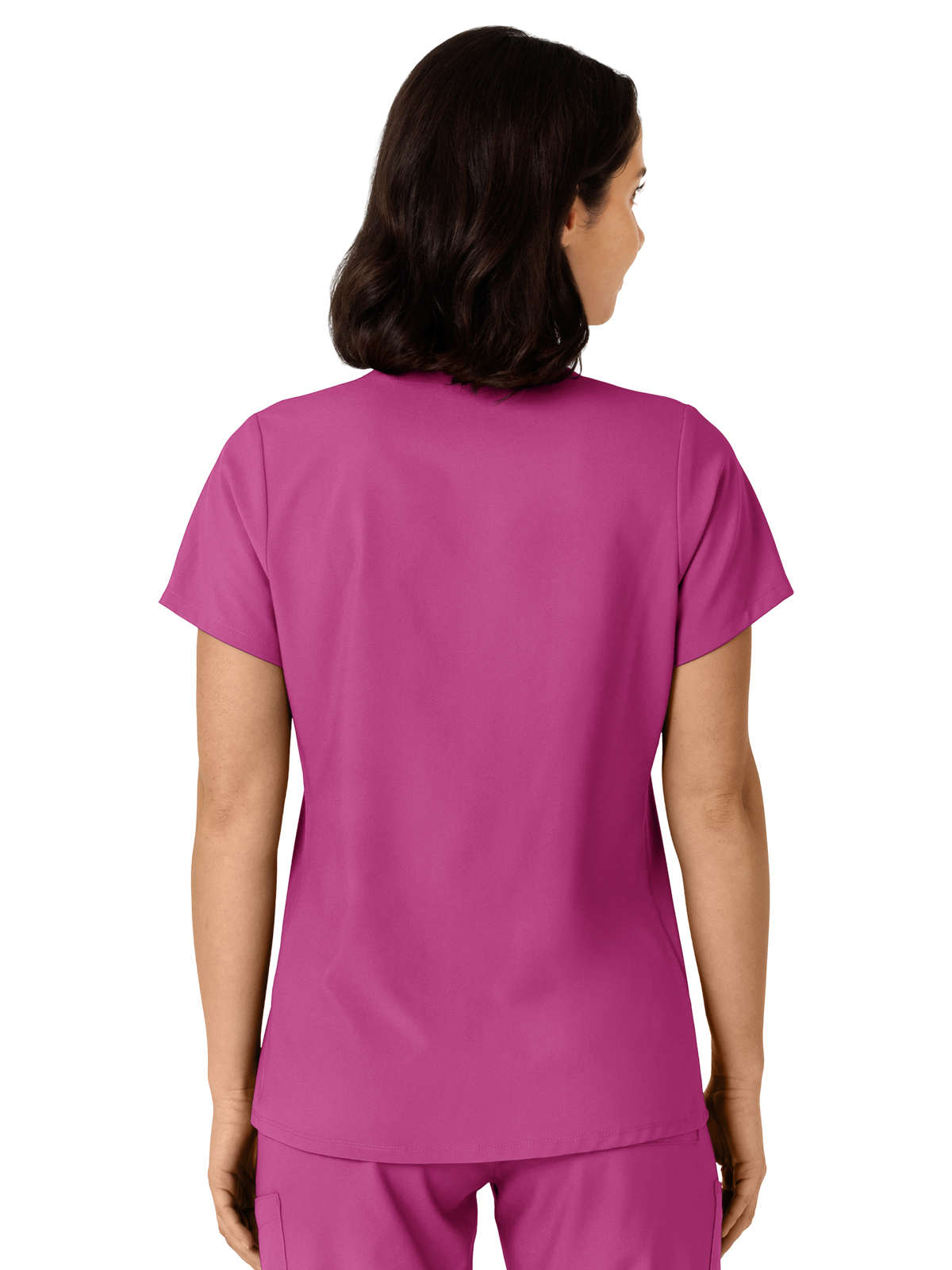 Wink - W123 - Women's Flex-n-Reach Side Panel V-Neck Top 2