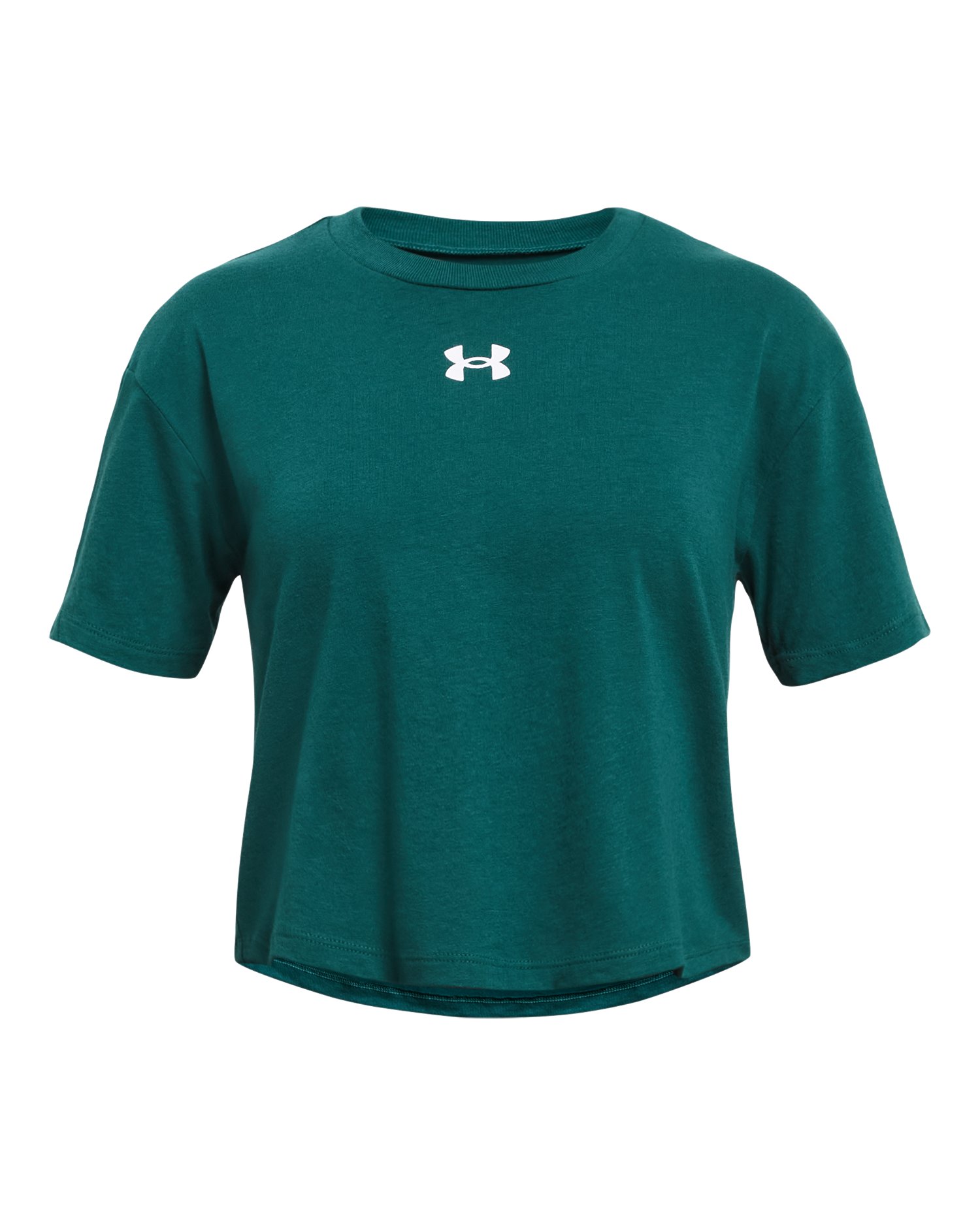 UA Crop Logo Girls' Short Sleeve 1