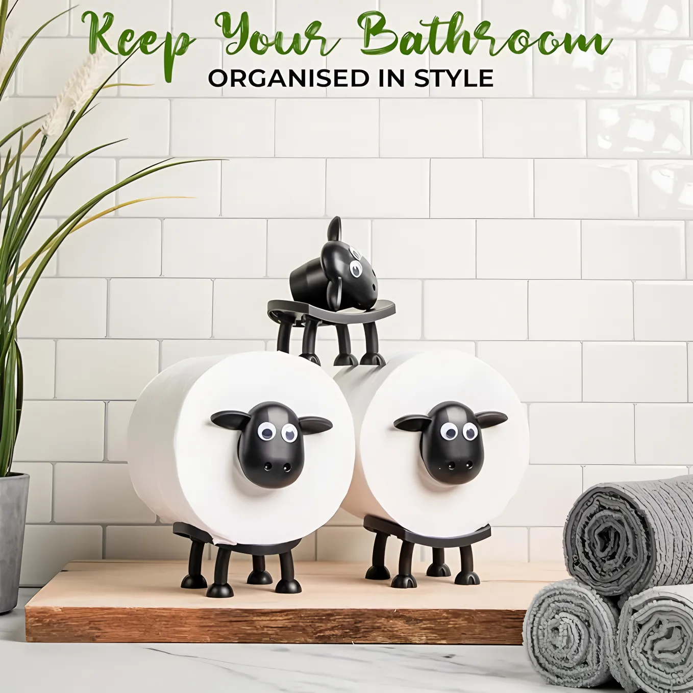 3D Printed Sheep Toilet Paper Holder 5