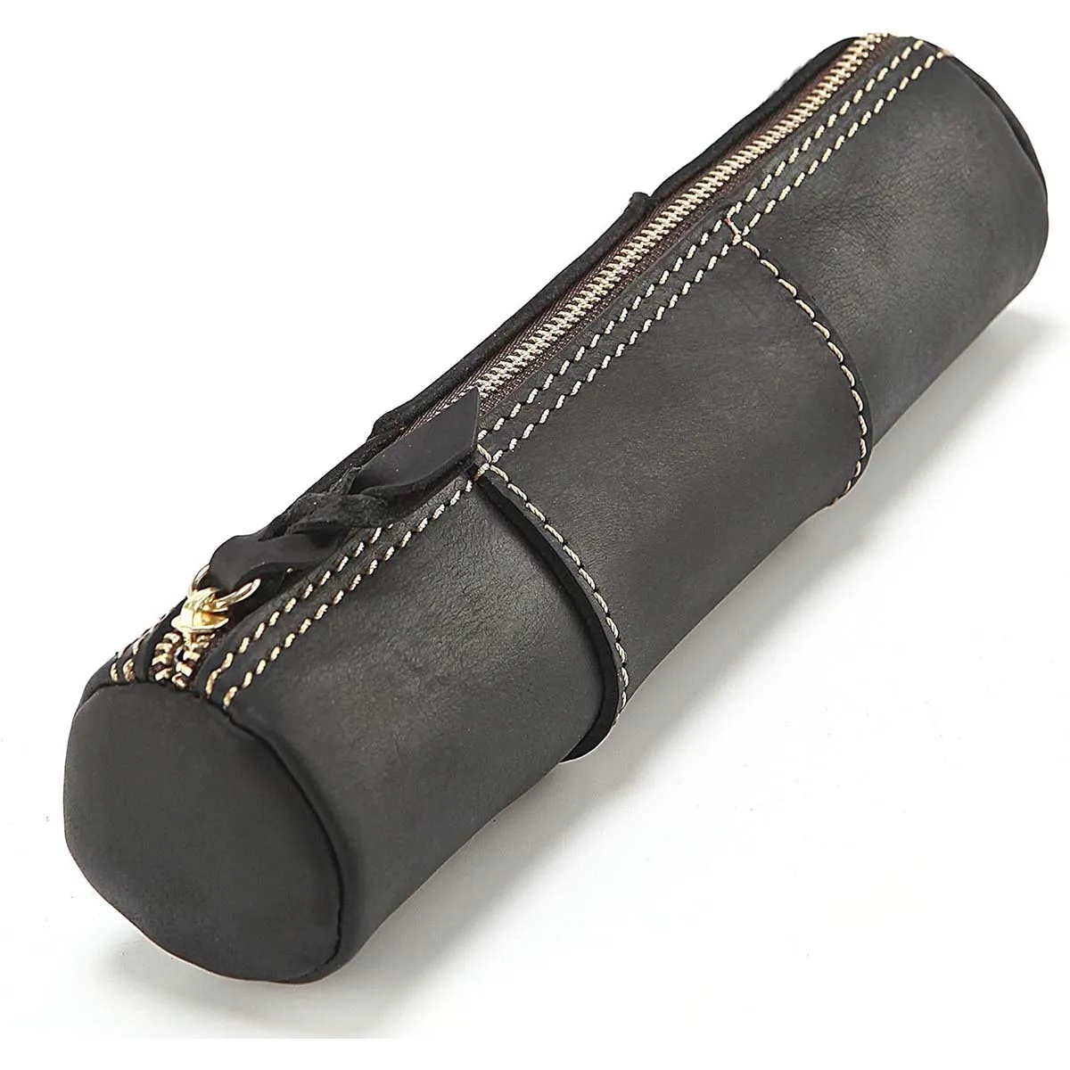 Genuine Leather  Large Capacity Pen bags Pouch Pencil Case 2