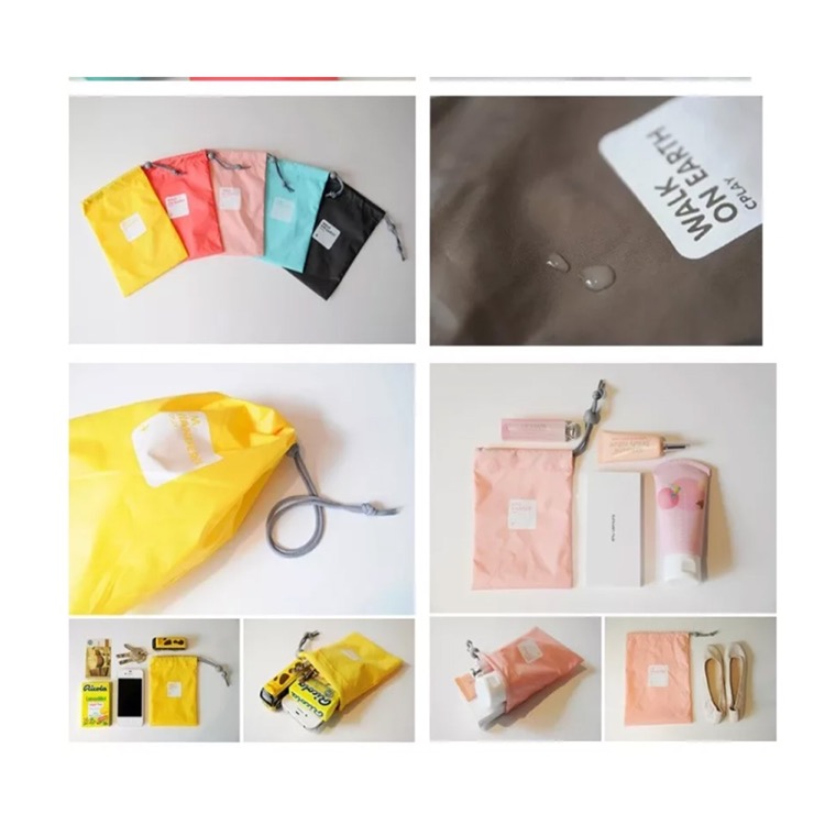 4pcs Travel organizer drawstring bags 4