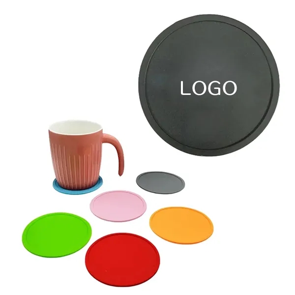 Round Silicone Coaster Set with Food-Grade Heat Mats 2