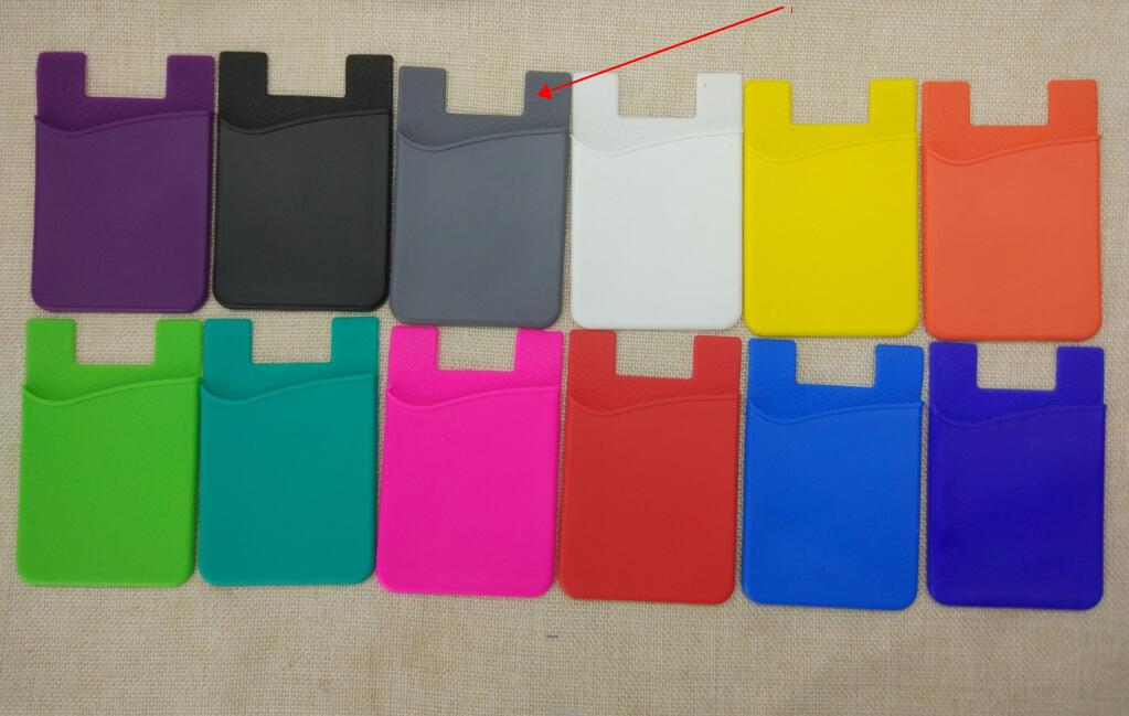 Silicone Cell Phone Sticky Wallet 13