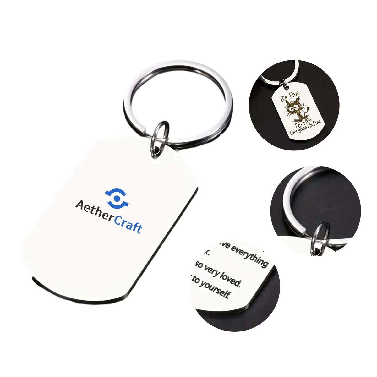 Lightweight Stainless Steel Keychain for Practical Use 1