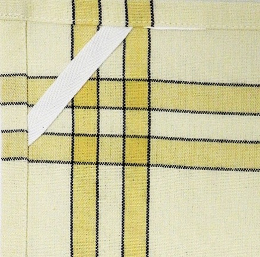 Dijon/Black Double Stripe Kitchen Towel - 20"x28" 9