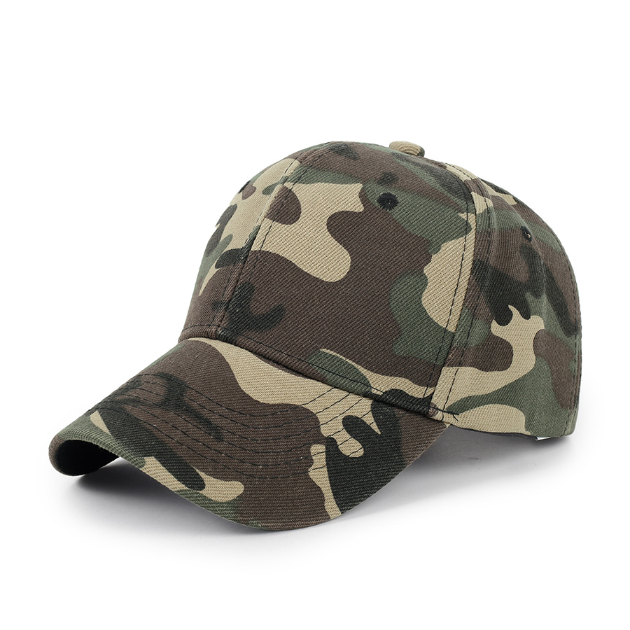 Stock Camo Polyester 6-Panel Baseball Cap 11