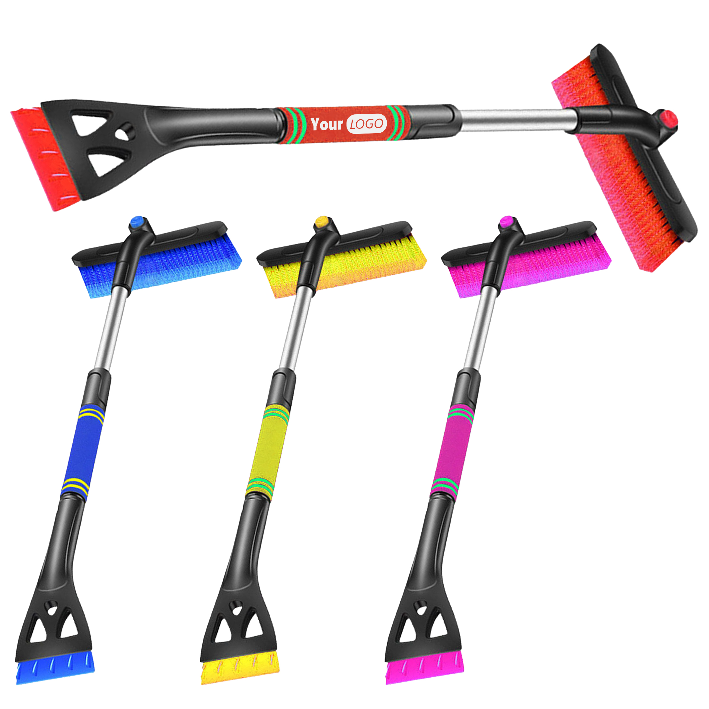Abs Efficient 2-In-1 Snow Brush For Vehicle Snow And Ice Removal 2