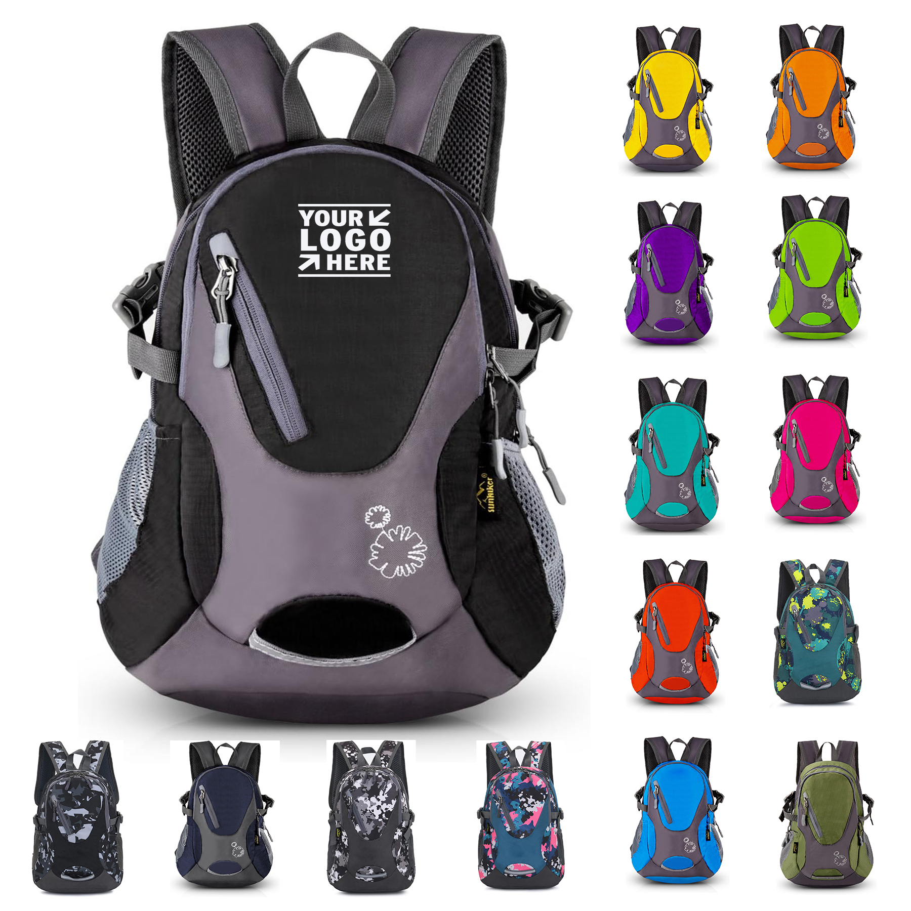 Lightweight Small Daypack M0714 Cycling Hiking Water Resistant Travel Backpack 2