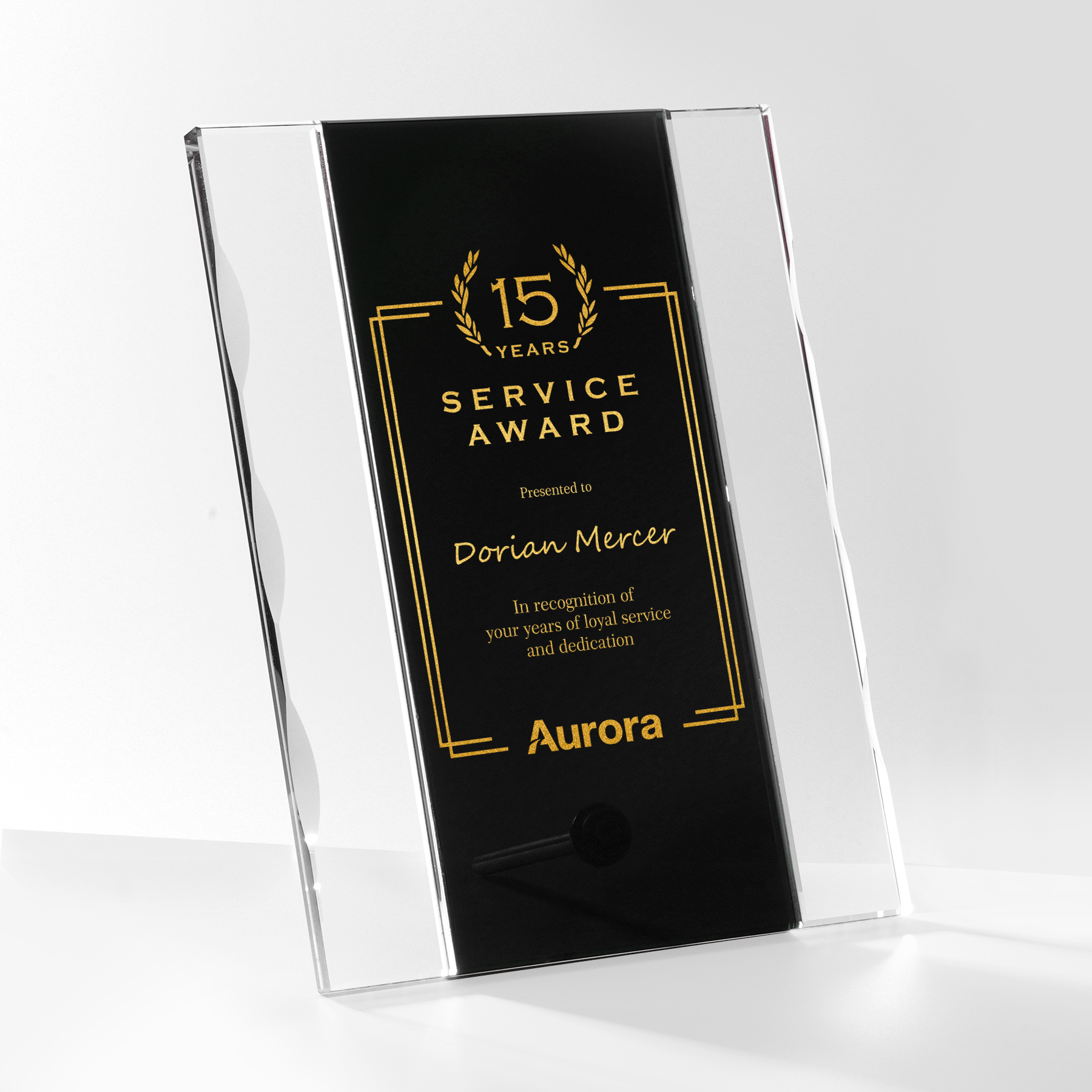 Modern Clear Crystal Award 7
