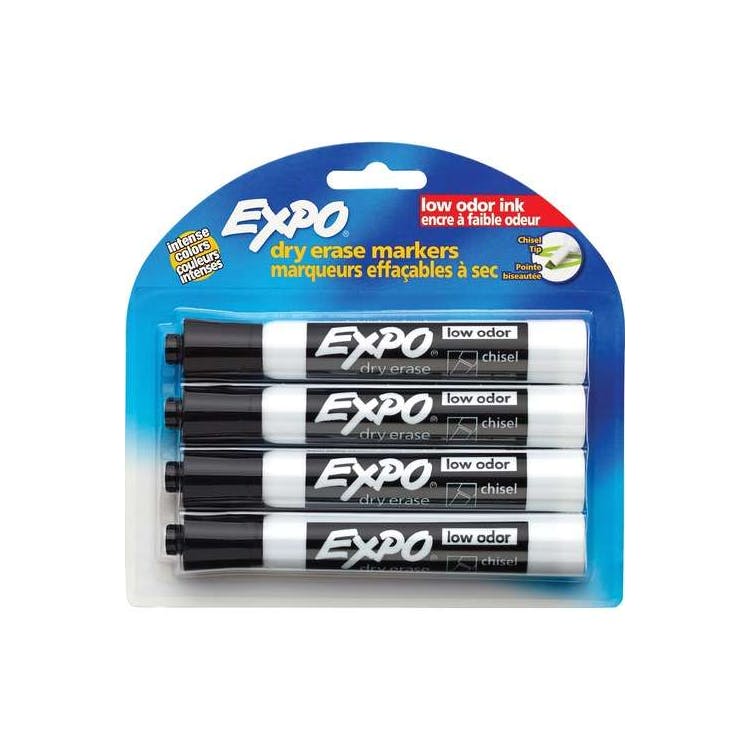 Dry Erase Markers - Black 4 Pack 2