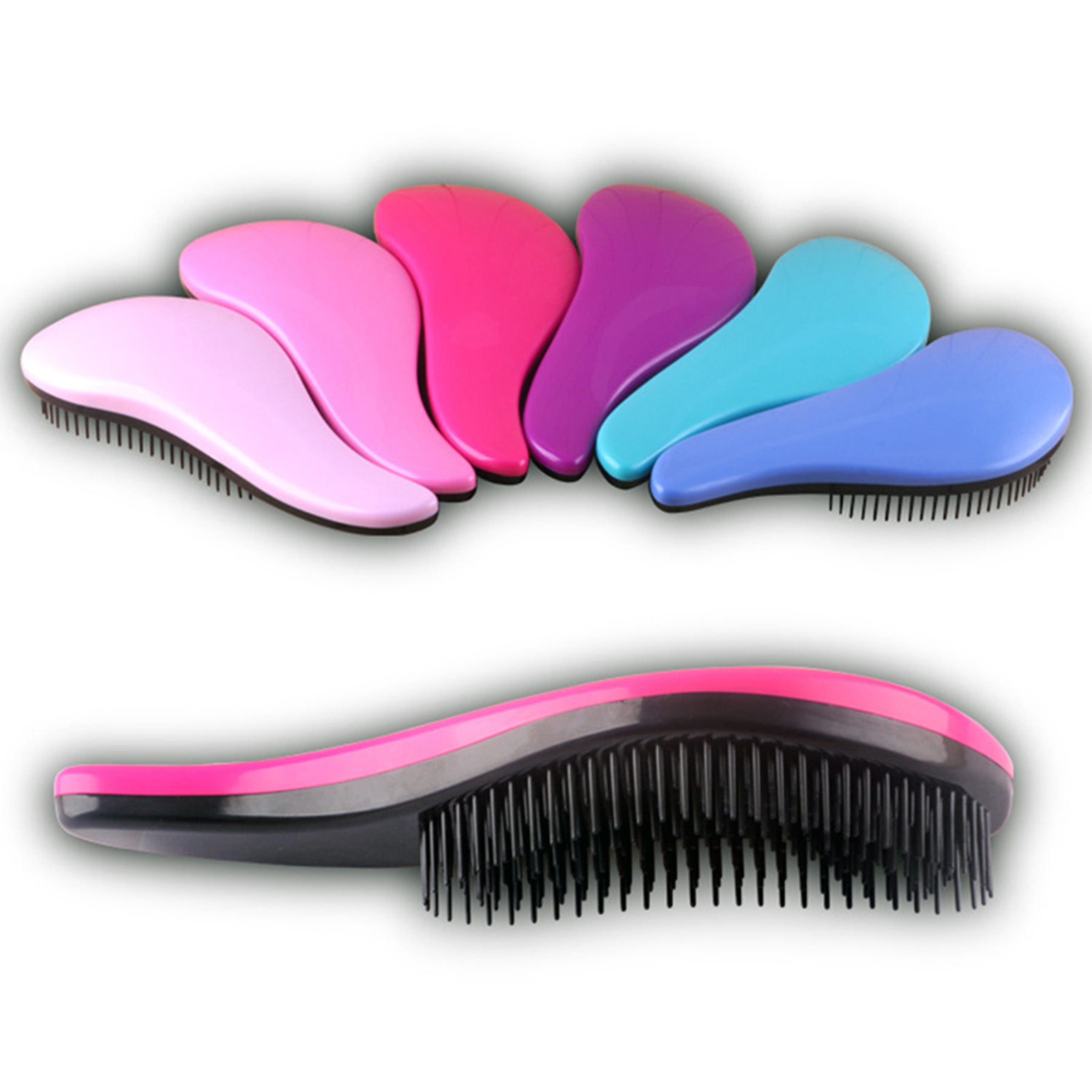 Anti-static Handle Tangle Detangling Hair Brush Comb 1