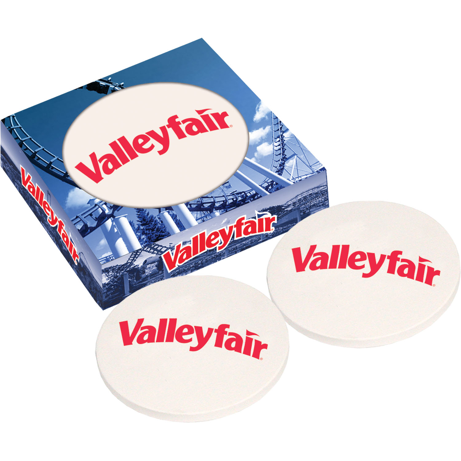 Ceramic Coaster with Full Color Box 2pk 2