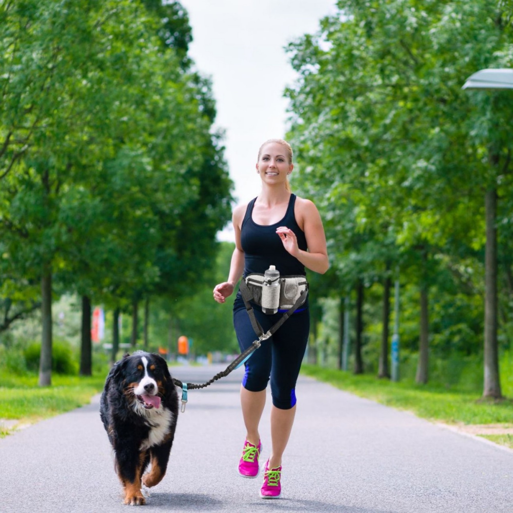 Waist Dog Leash Bag For Running 3