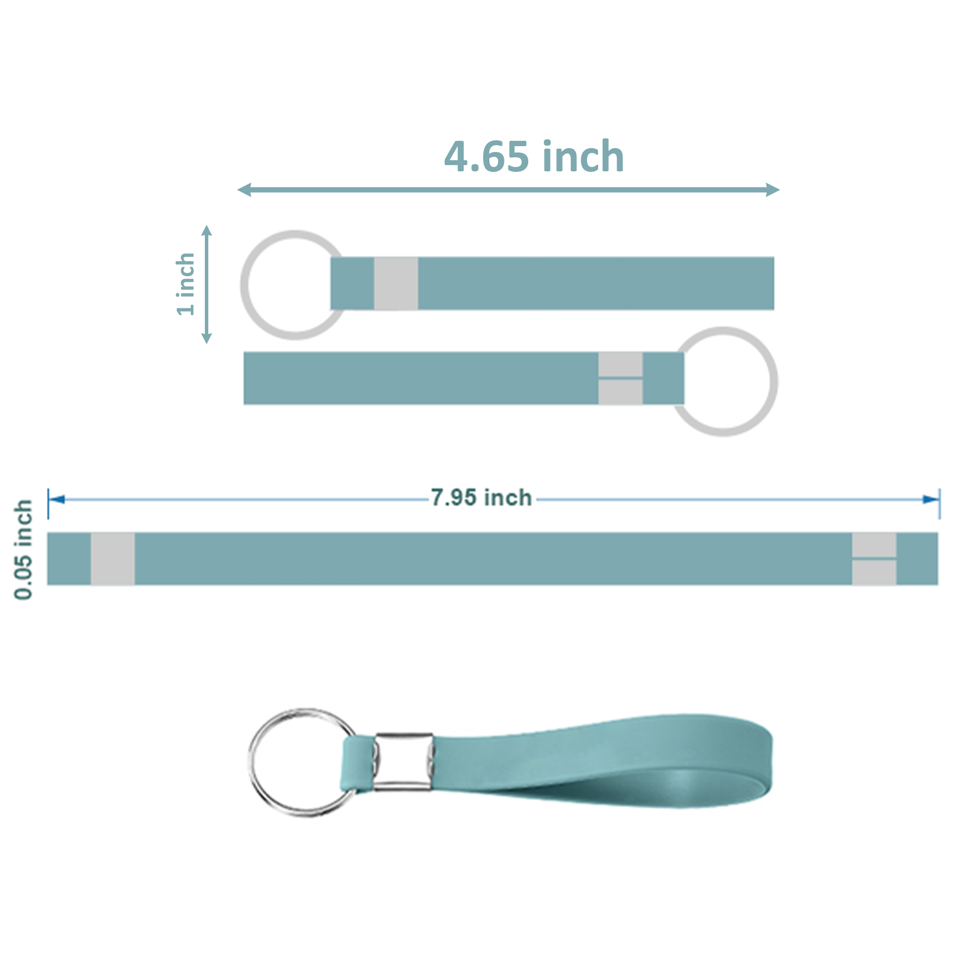 Personalized Silicone Keychain Accessories And Pendants 2