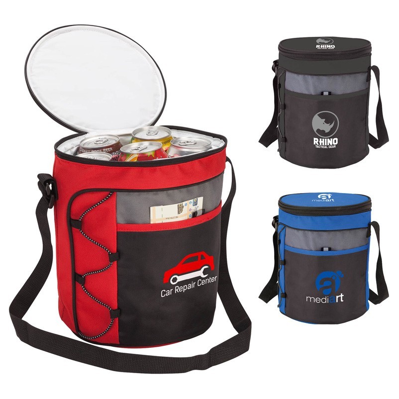 14 Can Insulated Barrel Shaped Cooler Bag 2