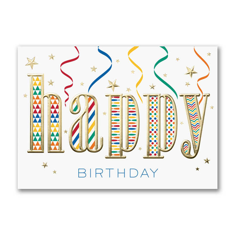 Happy Pattern Birthday Card 2