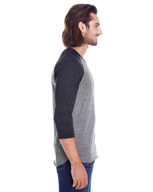 Unisex Triblend Three-Quarter Sleeve Raglan T-Shirt - 302G 5