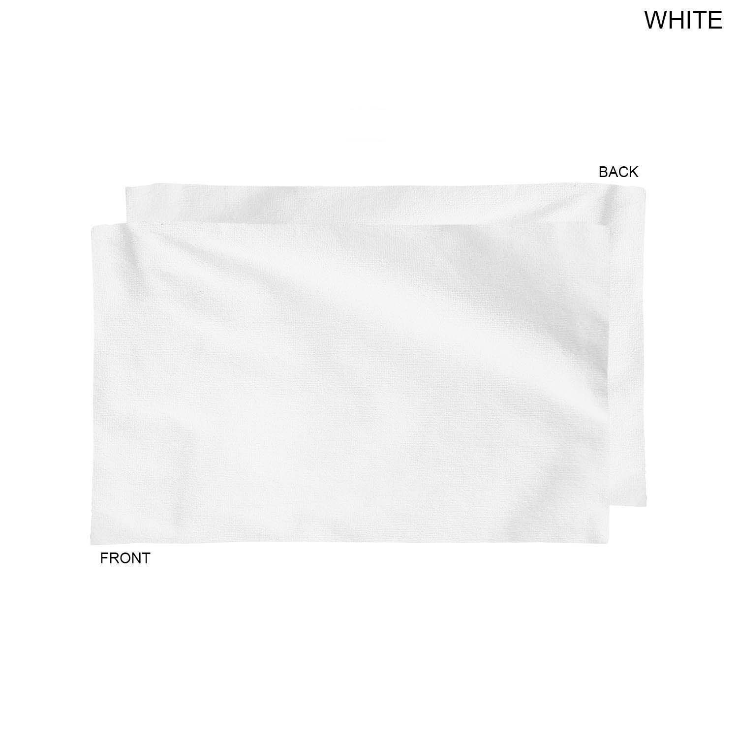 Plush and Soft Velour Terry Cotton Blend White Sports, Sweat Towel, 12x18, Blank Only 4