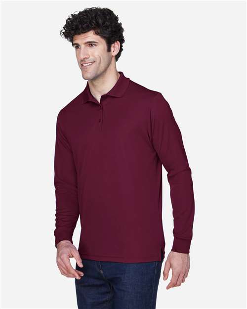 Men's Pinnacle Performance Long Sleeve Piqué Polo - 88192 37