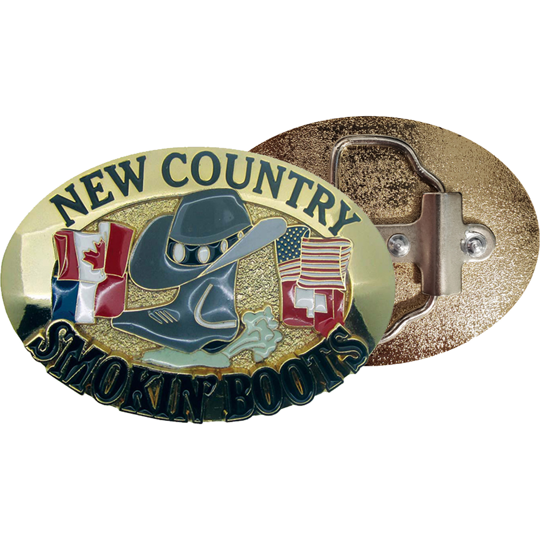 Belt Buckles: 4" W x 3" H 3