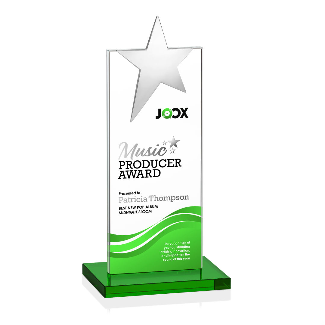Bryanston Chrome Star VividPrint™ Award - Green 2