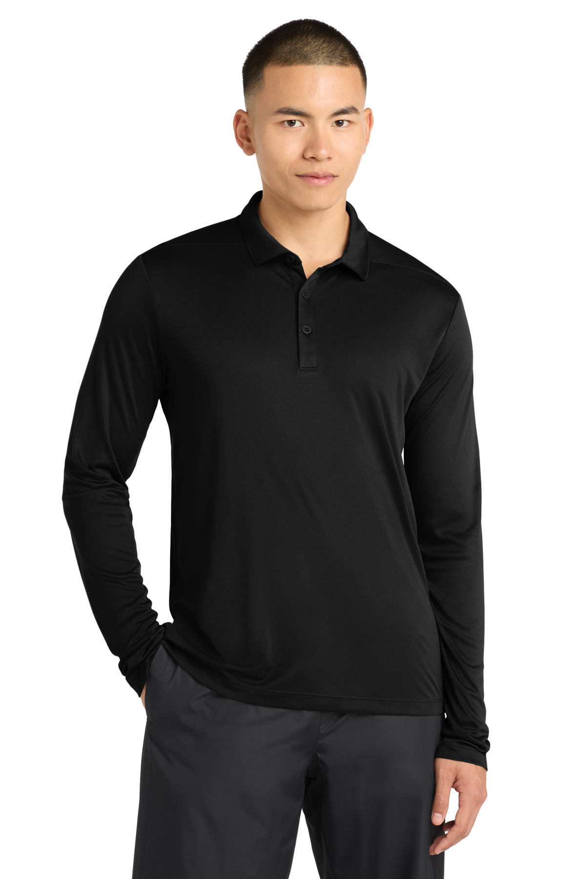 Sport-Tek Posi-UV Pro Long Sleeve Polo. ST520LS 4