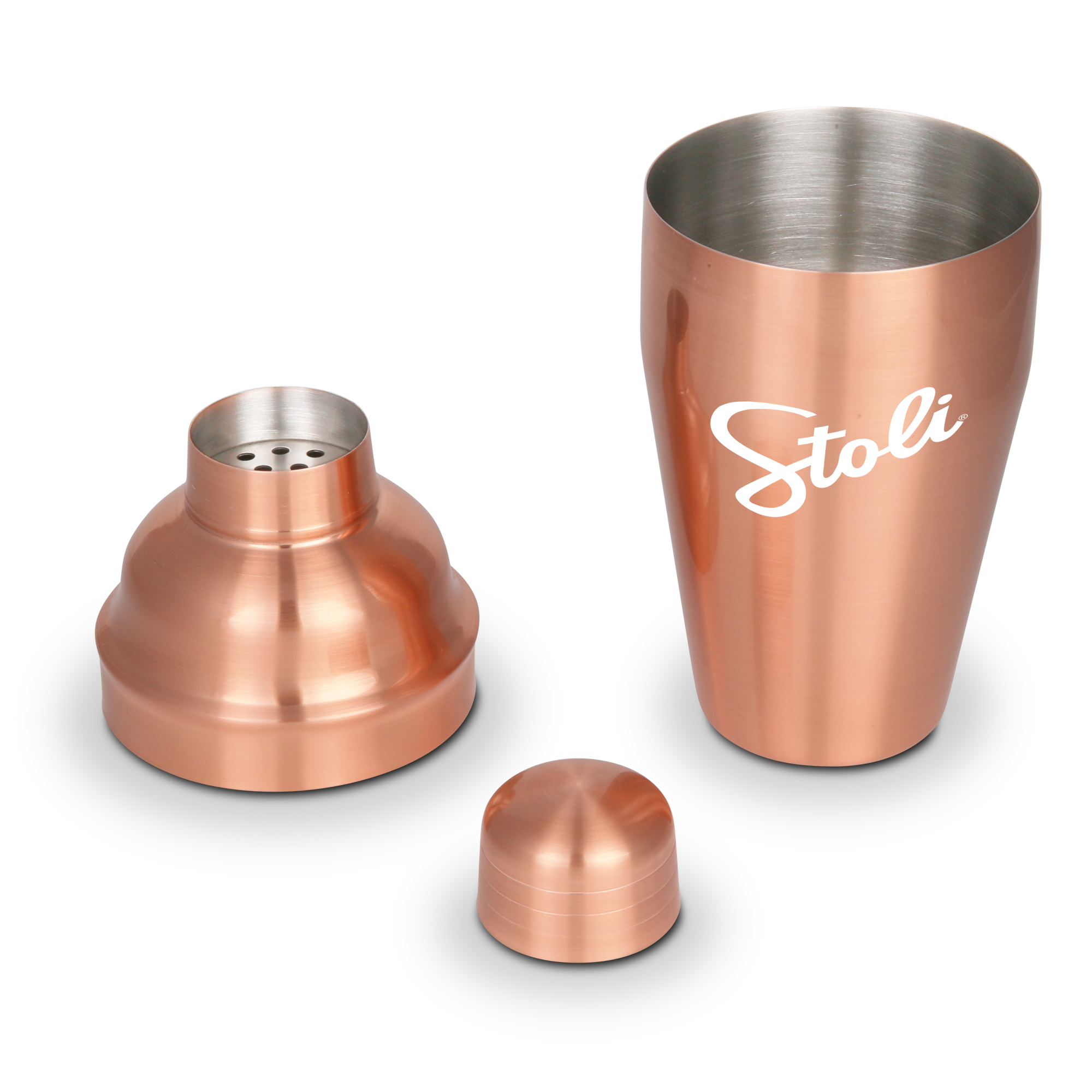 Mixologist 18 oz. Cocktail Shaker w/ Strainer Lid 3