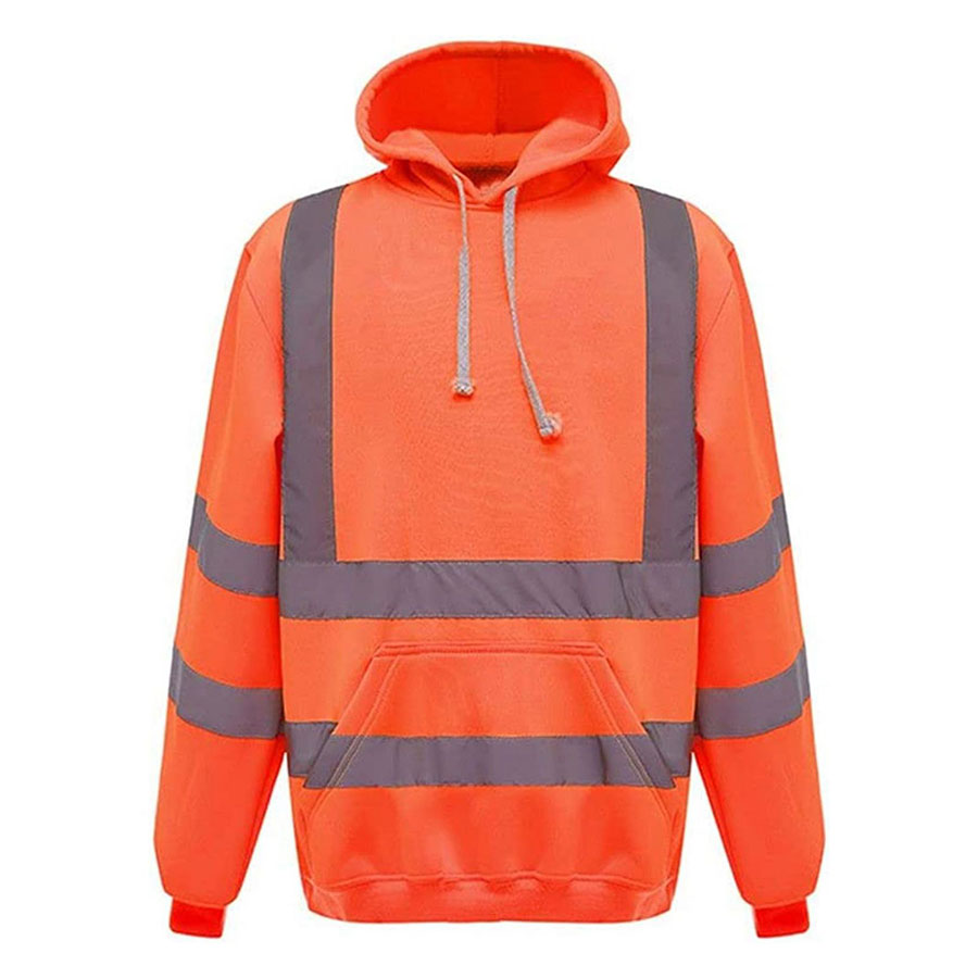 VISIPRO Reflective Safety Hoodie with Bands & Brace - 280G 4