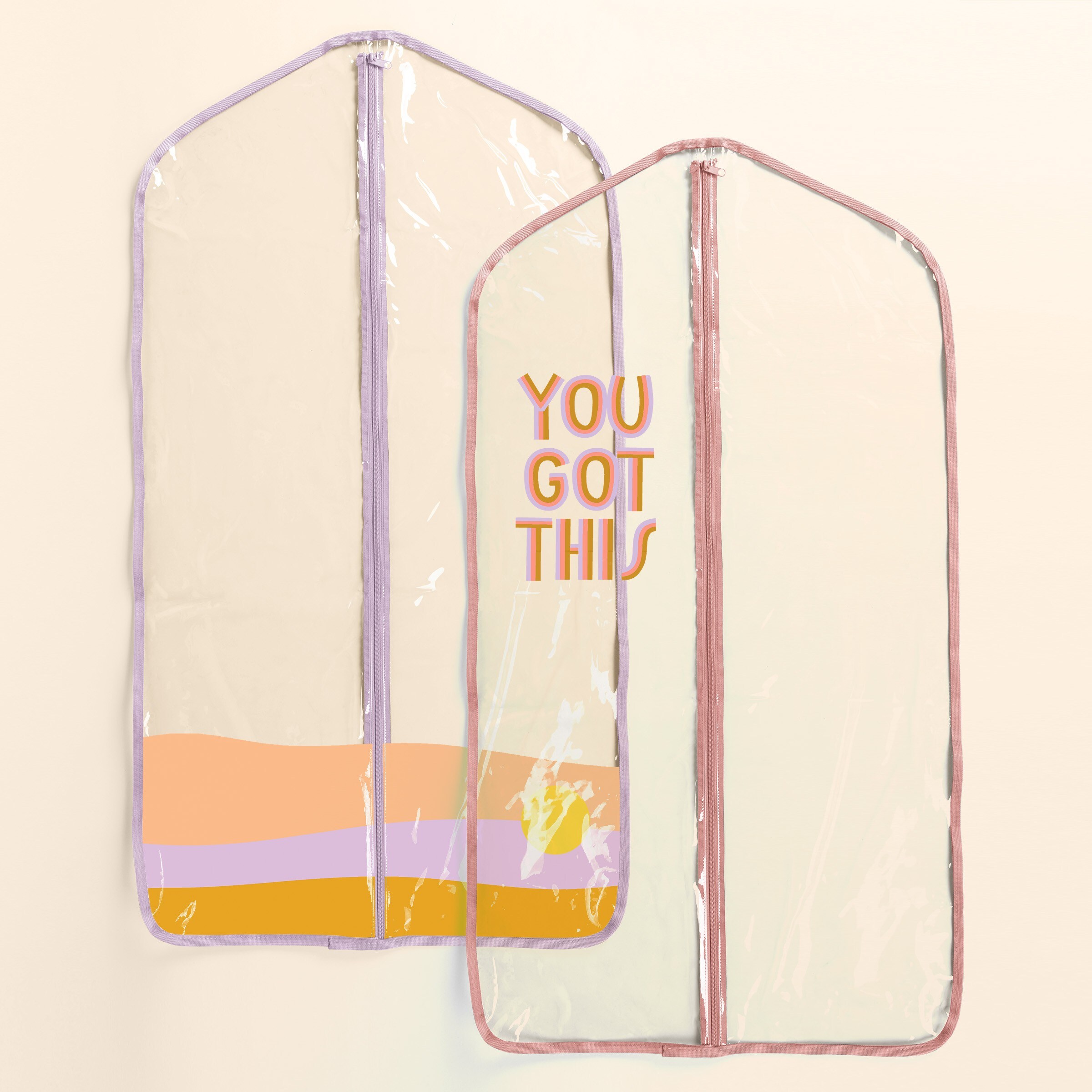 FANCY PANTS ADULT GARMENT BAG - CLEAR VINYL