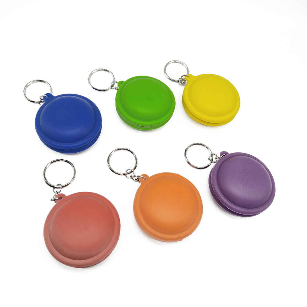 Silicon key chain earbuds case 8