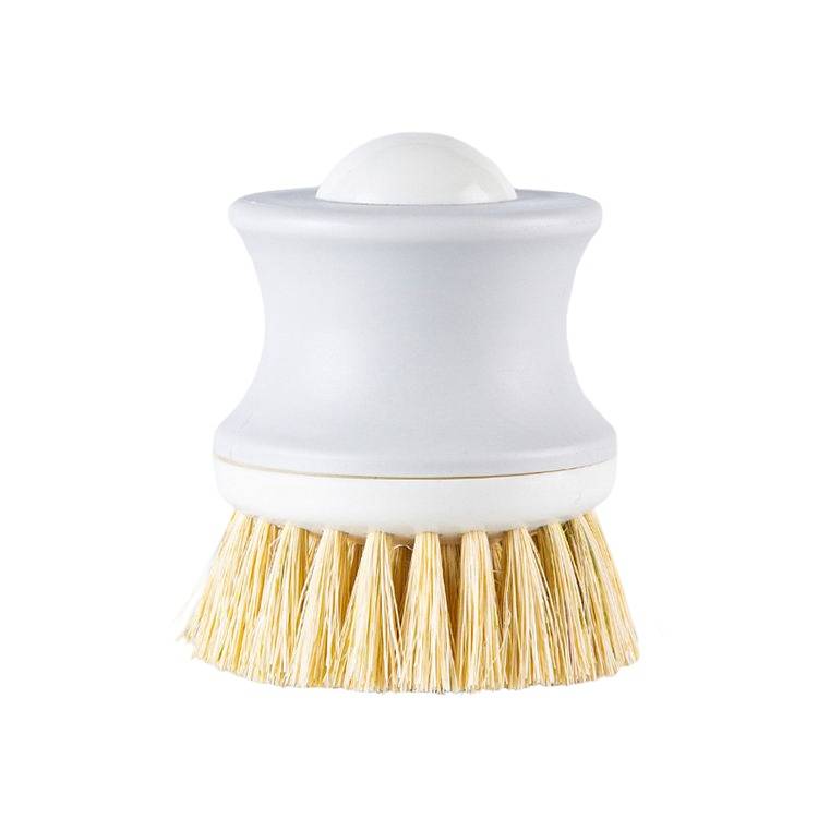 Kitchen Plastic Sisal Dish Brush w/ Handle 11