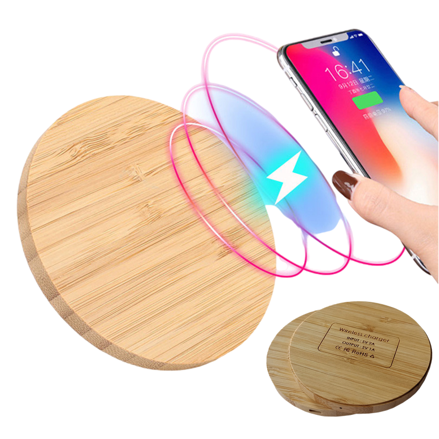 Bamboo 5W Wireless Charger 3