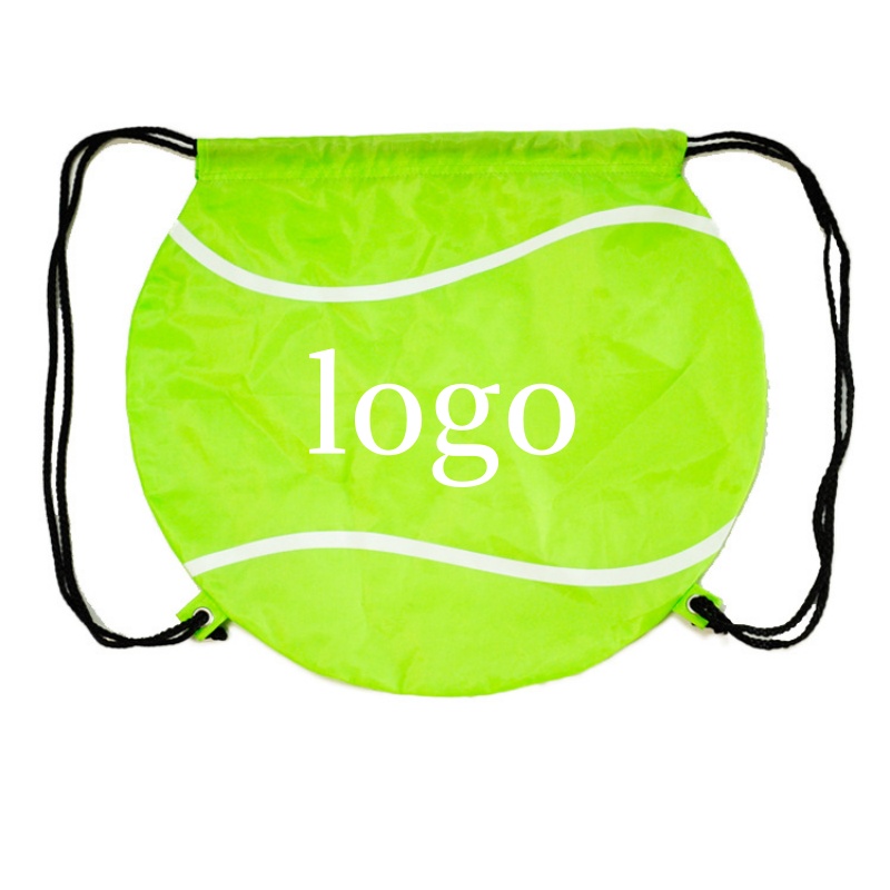 Tennis Ball Shaped Drawstring Backpack 2