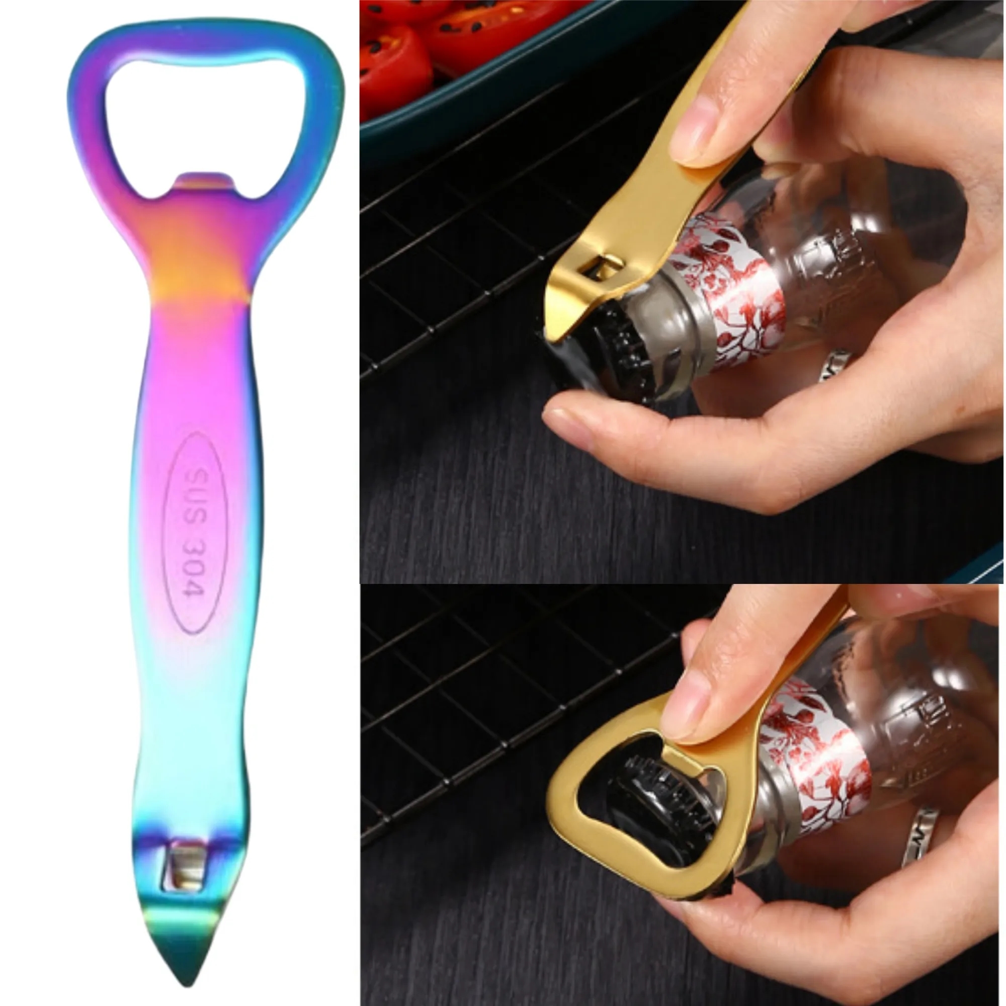 Multi-functional Stainless Steel Bottle Opener 2