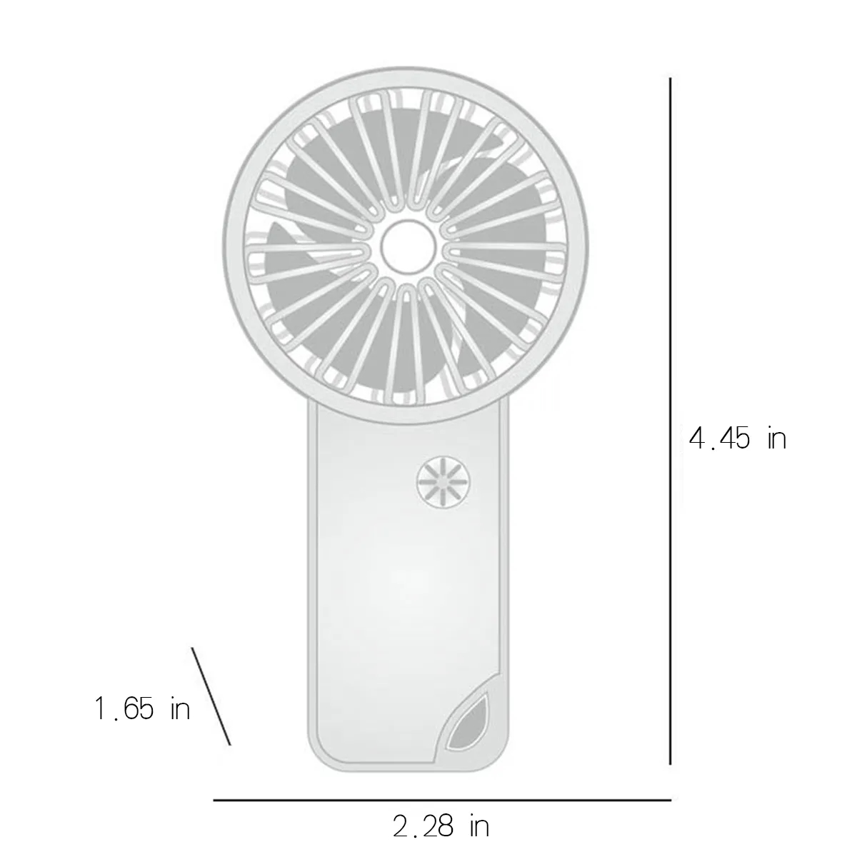 Mini Carabiner Fan Portable Pocket 3 Speed Charging USB Fan 7
