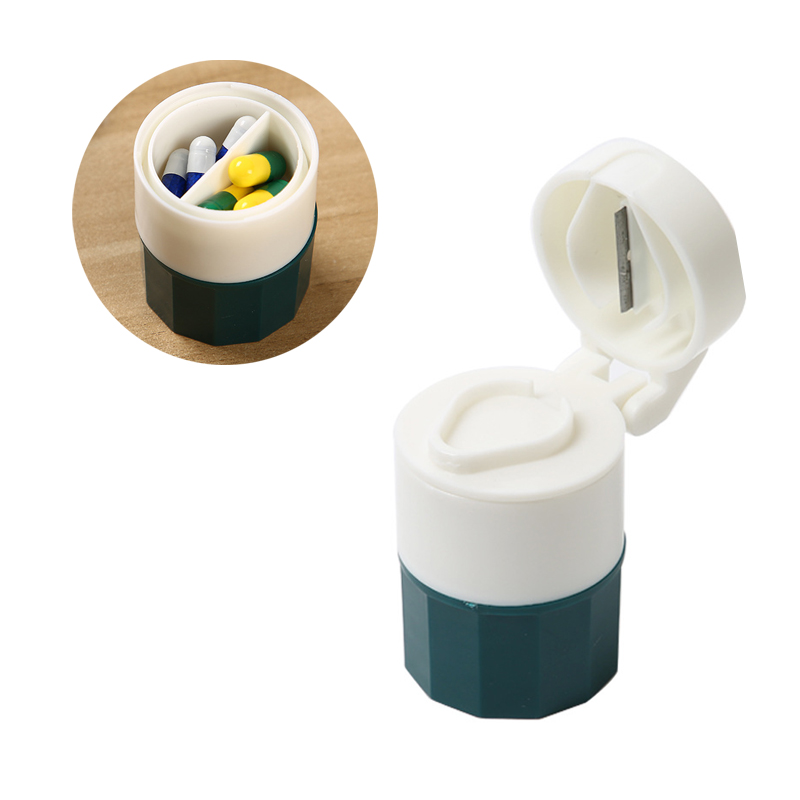 2 in 1 Portable Pill Cutter and Pill Box 1