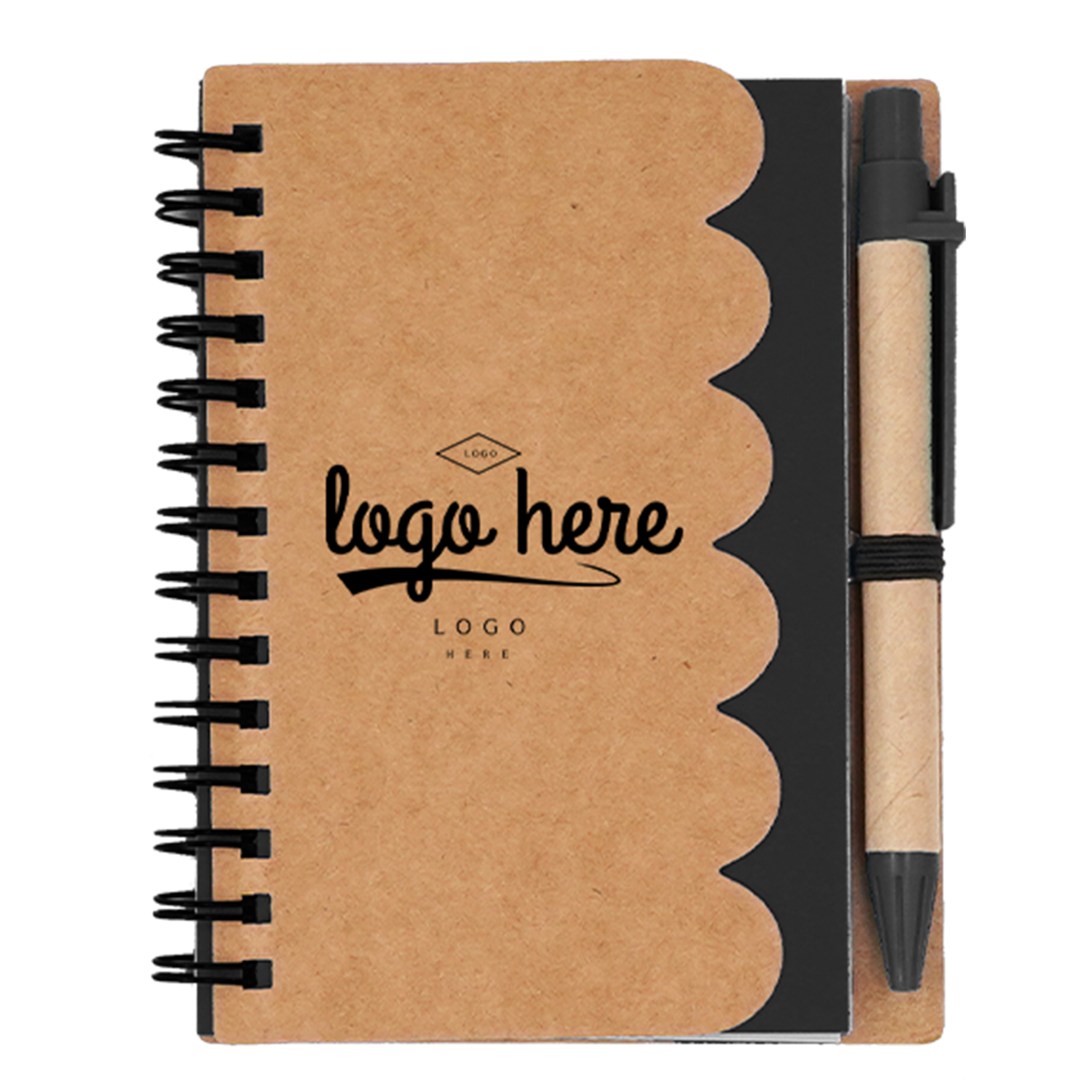 Paper Wavy Stripe Pen Notebook 2