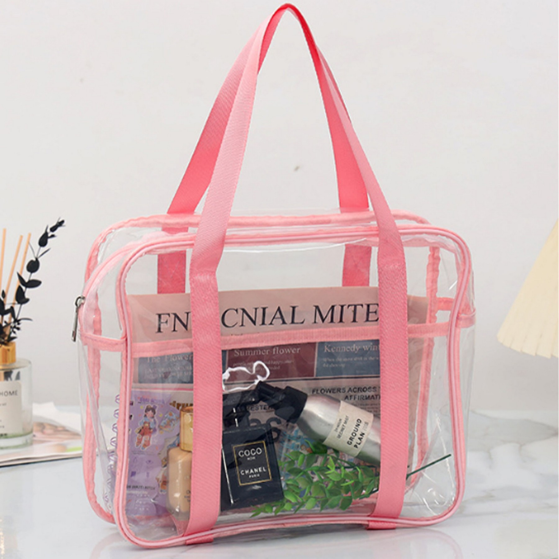 Clear PVC Crossbody Stadium Bag 1