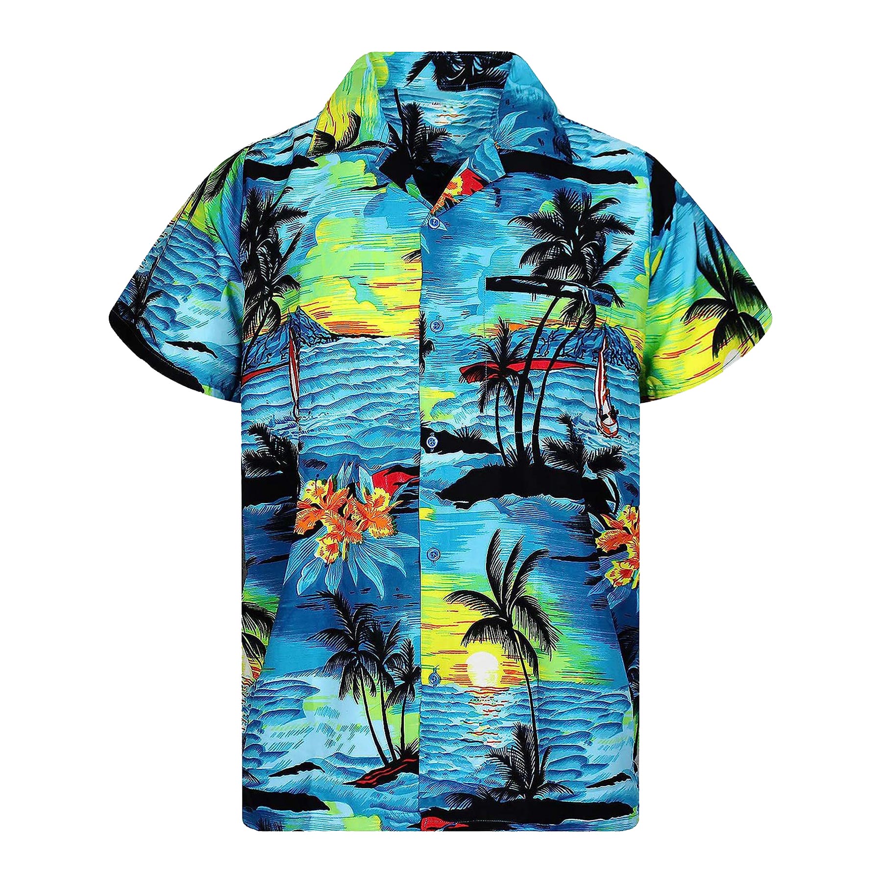 Mens Hawaiian Short Sleeve Shirt 23
