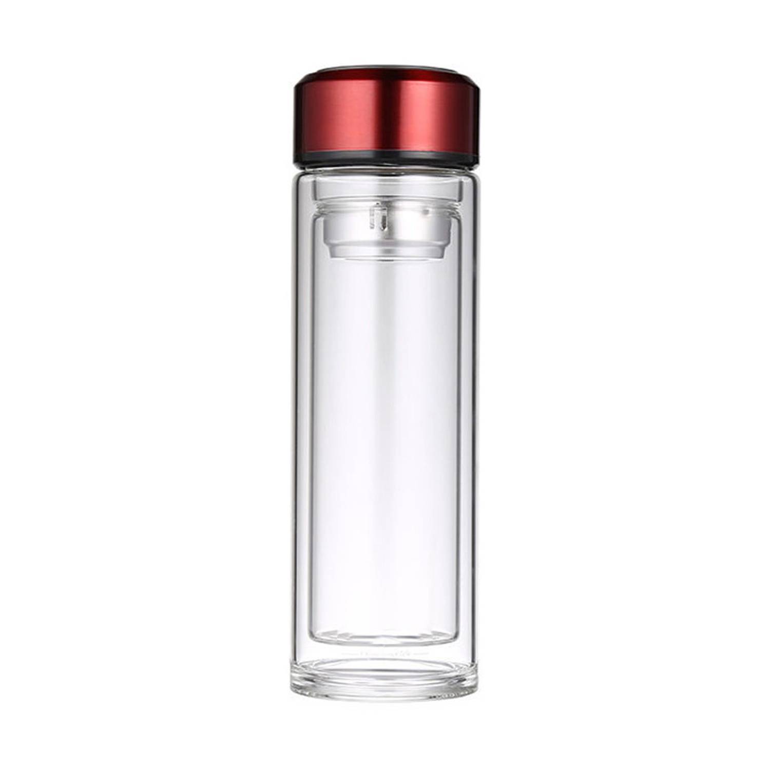 11oz Double Wall Glass Cup w/ Filter 6