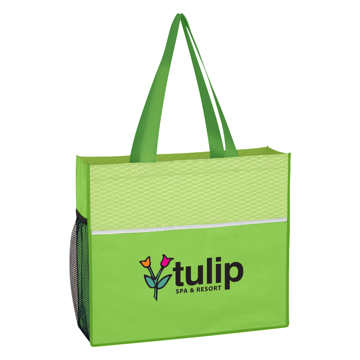 Non-Woven Wave Design Tote Bag 1