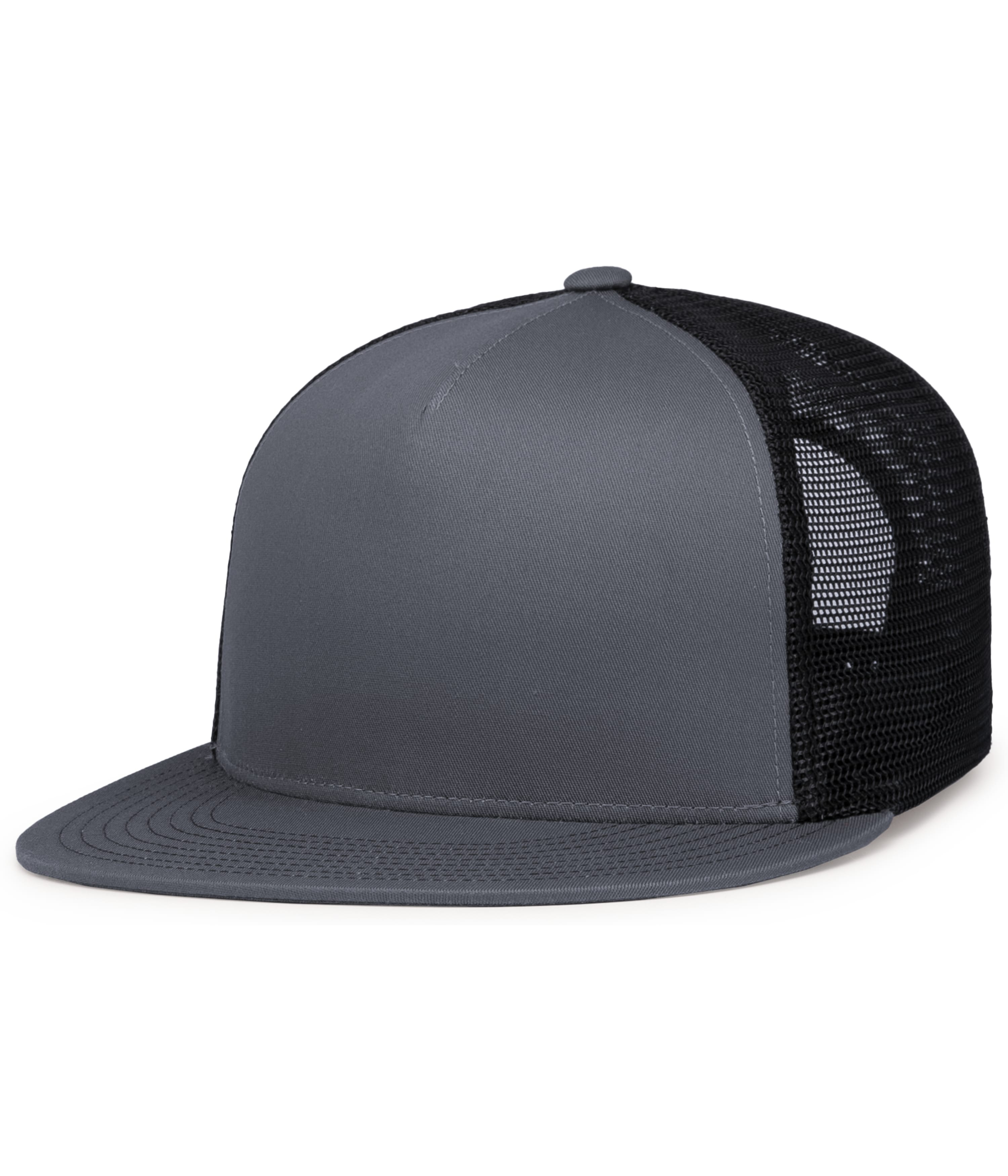 D-Series 5-Panel Trucker Snapback Cap, custom hat with logo imprint 8